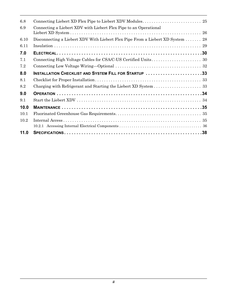 Liebert Cooling System XDV User Manual | Page 4 / 48