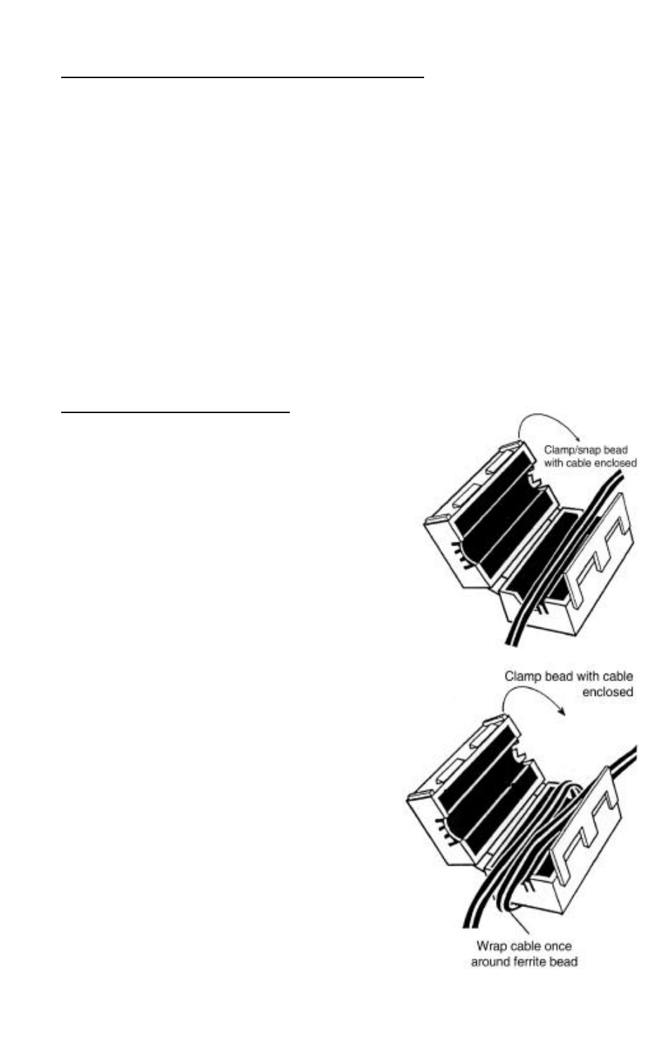 Optional battery cabinet(s), Ferrite bead | Liebert GXT User Manual | Page 8 / 23