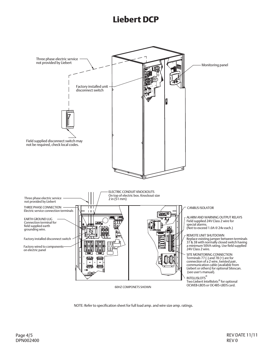 Liebert dcp | Liebert DCP DPN002400 User Manual | Page 4 / 5