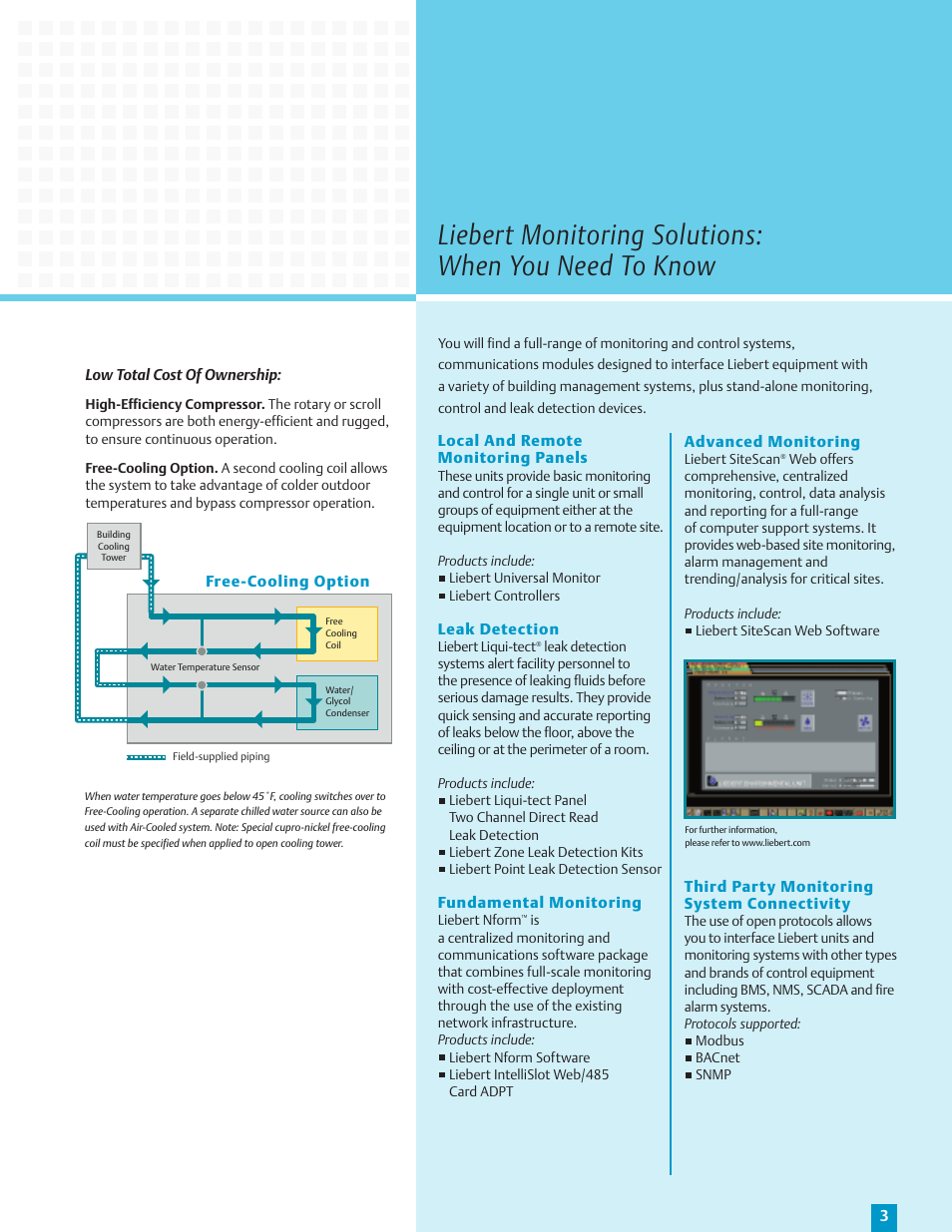 Liebert Overhead Precision Cooling and Humidity Control Mini-Mate2 User Manual | Page 3 / 12
