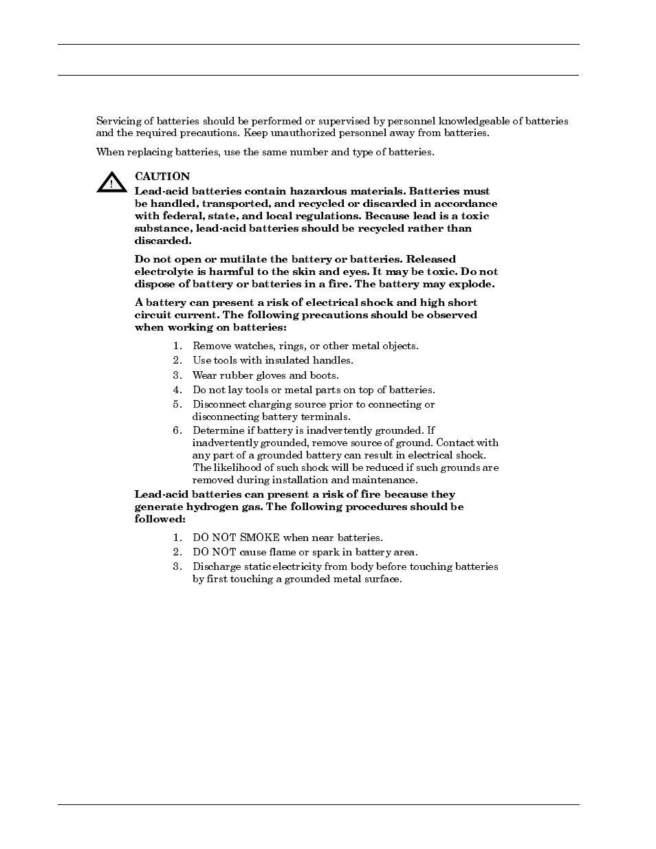 0 battery installation, 1 battery safety precautions | Liebert 600T User Manual | Page 16 / 88