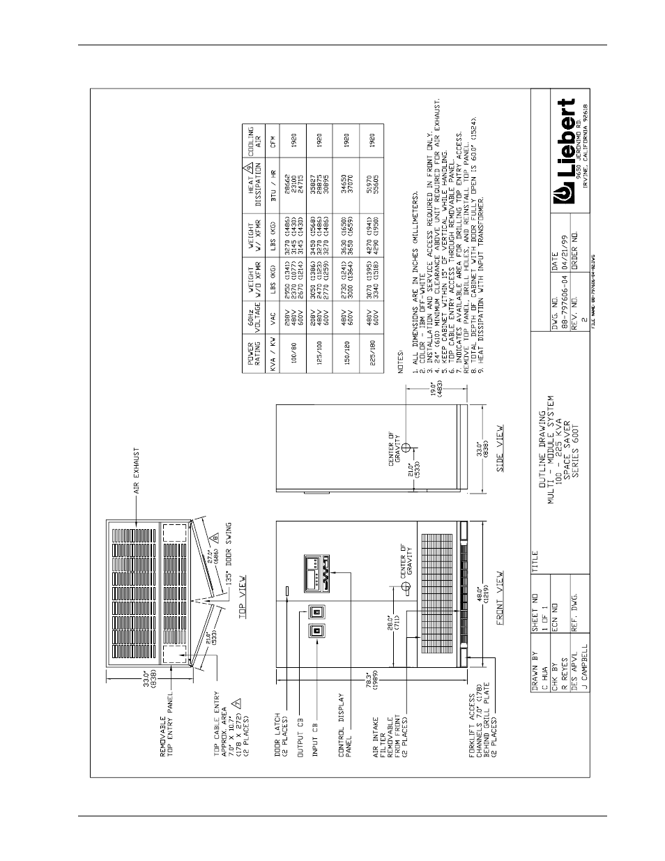 Figure 9 | Liebert 600T User Manual | Page 35 / 88
