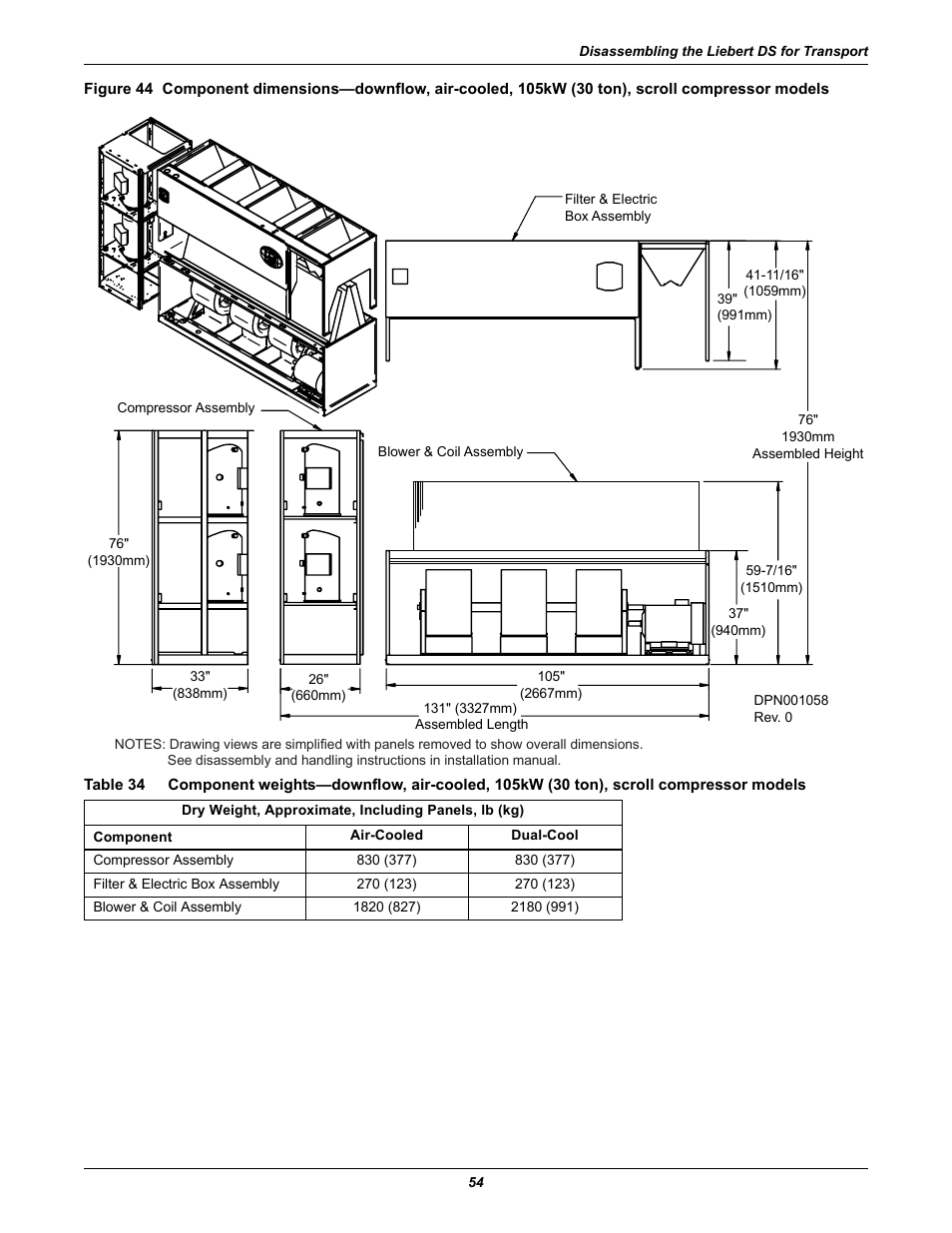 Table 34 | Liebert Precision Cooling System DS User Manual | Page 64 / 136