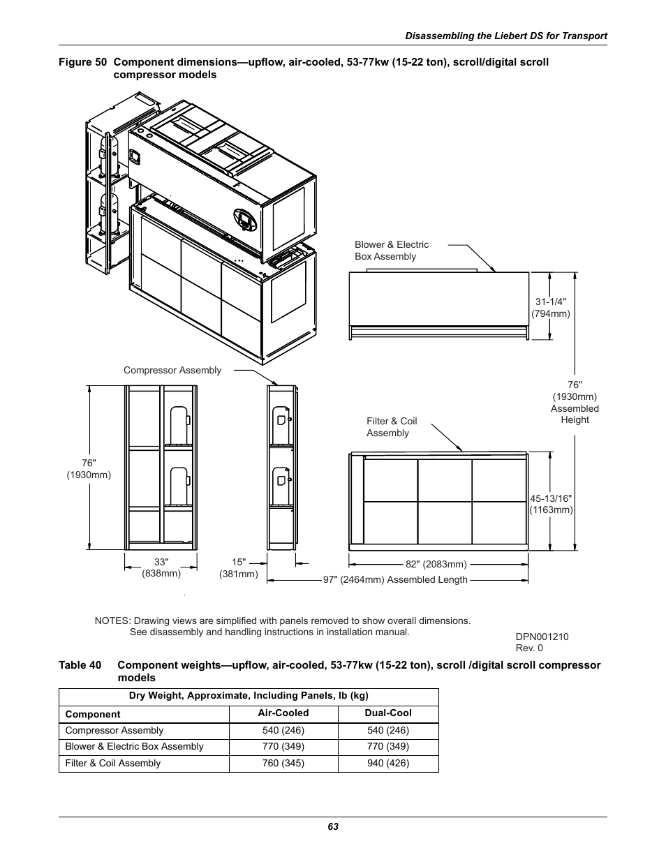 Compressor models, Table 40 | Liebert Precision Cooling System DS User Manual | Page 73 / 136