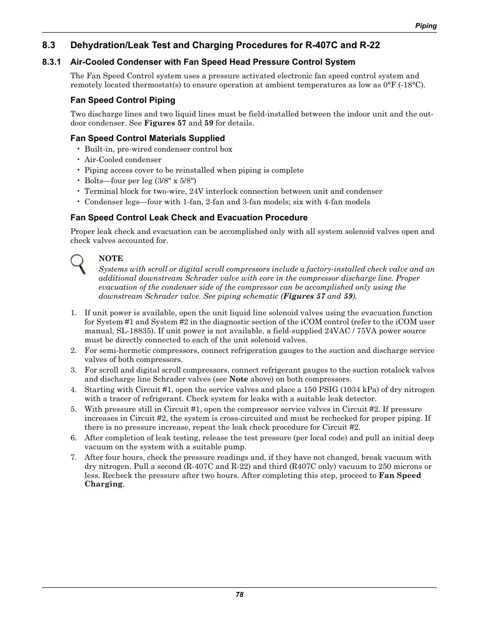 Fan speed control piping, Fan speed control materials supplied | Liebert Precision Cooling System DS User Manual | Page 88 / 136