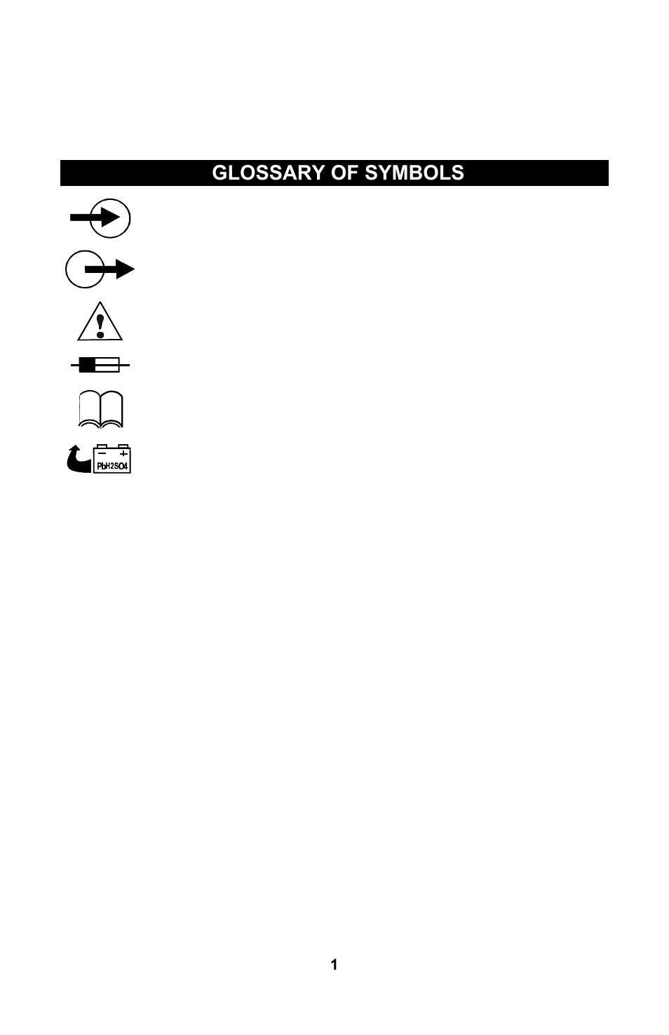 Glossary of symbols | Liebert GXTTM User Manual | Page 3 / 30