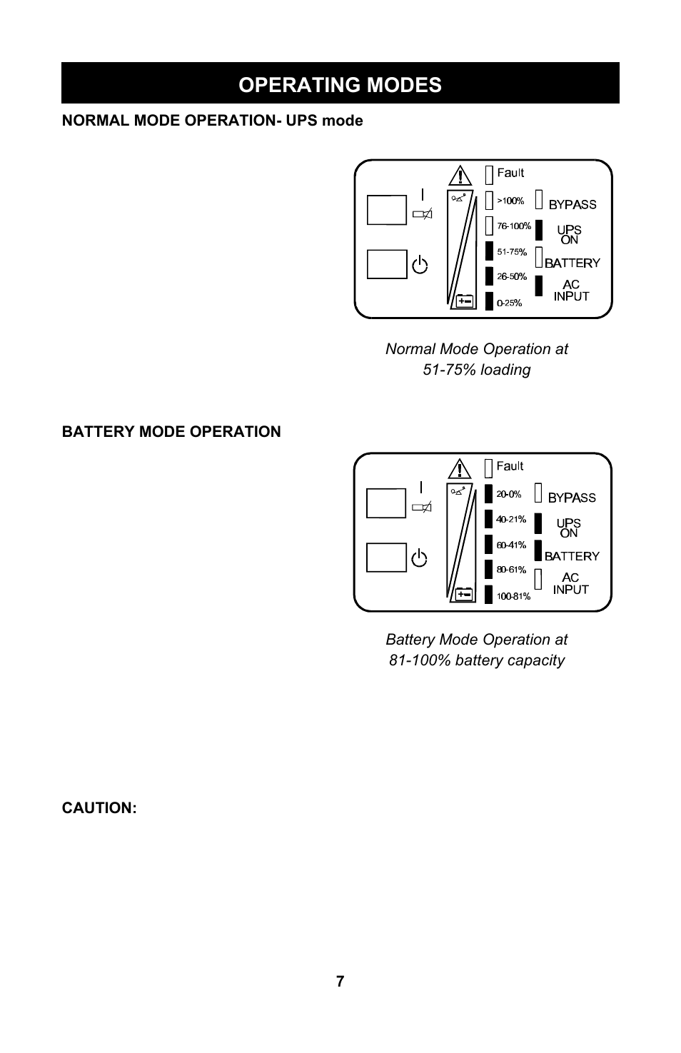 Operating modes | Liebert GXTTM User Manual | Page 9 / 30