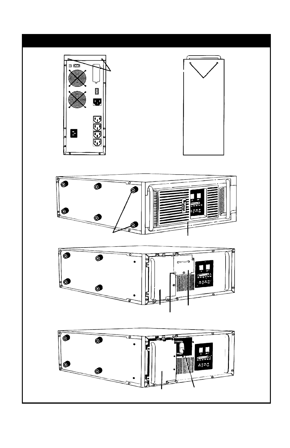 Rack / tower battery replacement | Liebert 700-3000 VA User Manual | Page 20 / 30