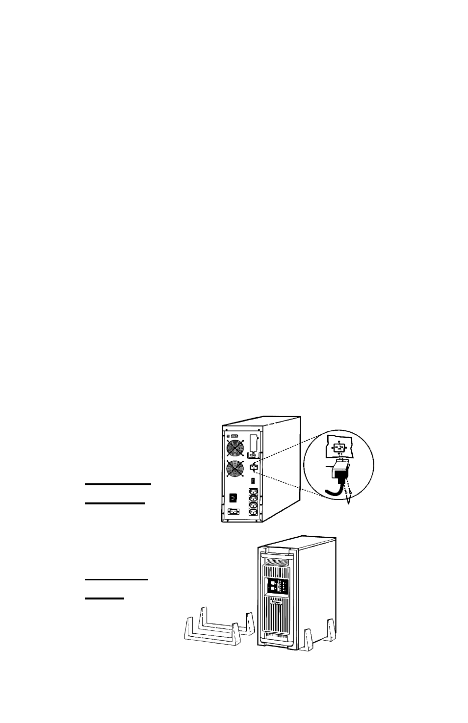 Retainer bracket support base | Liebert 700-3000 VA User Manual | Page 7 / 30