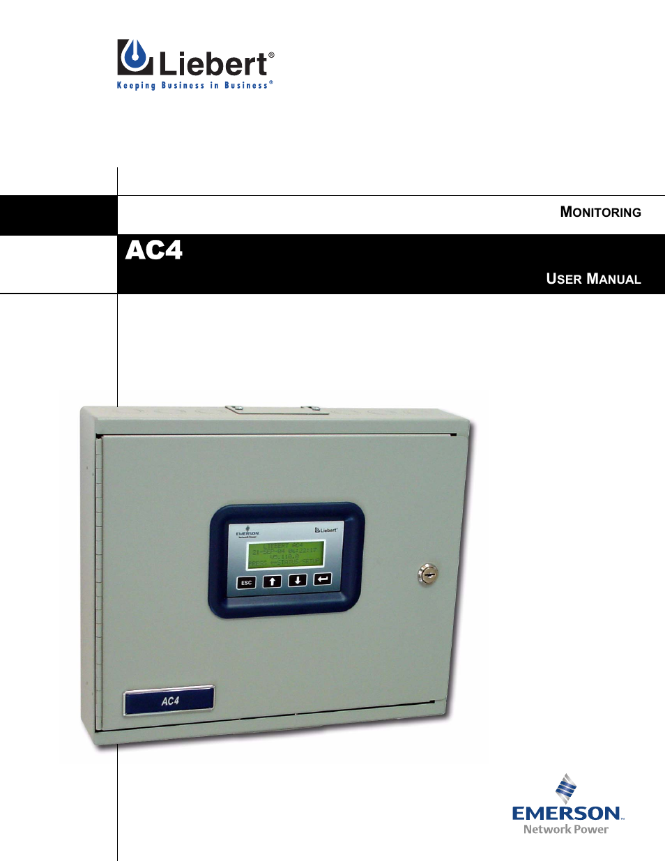 Liebert AC4 User Manual | 88 pages