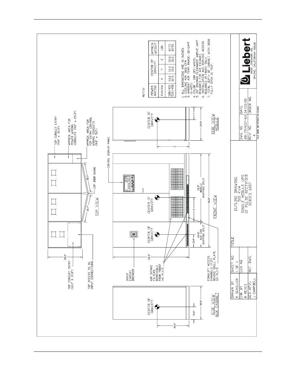 Figure 8 | Liebert 600T User Manual | Page 33 / 73