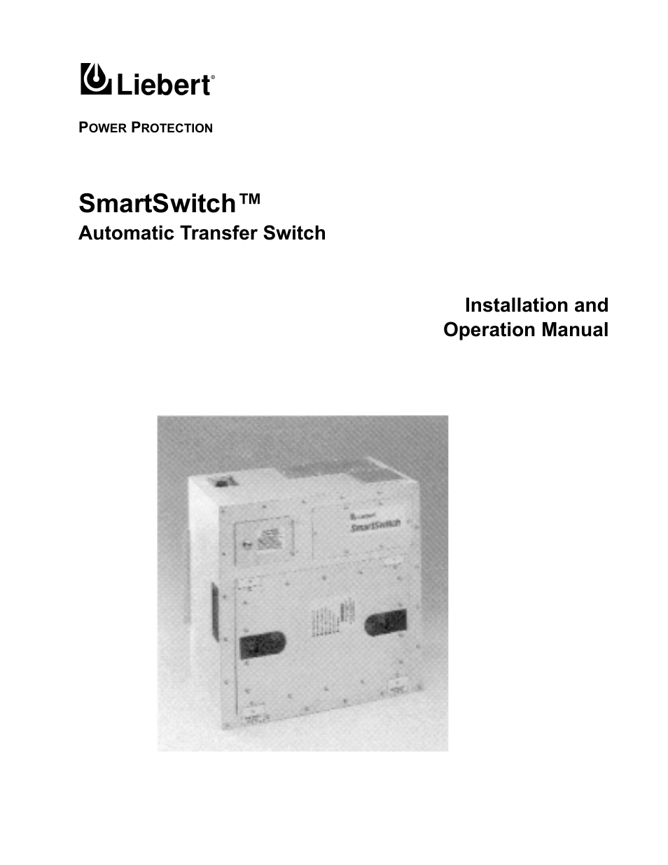 Liebert SmartSwitchTM User Manual | 23 pages