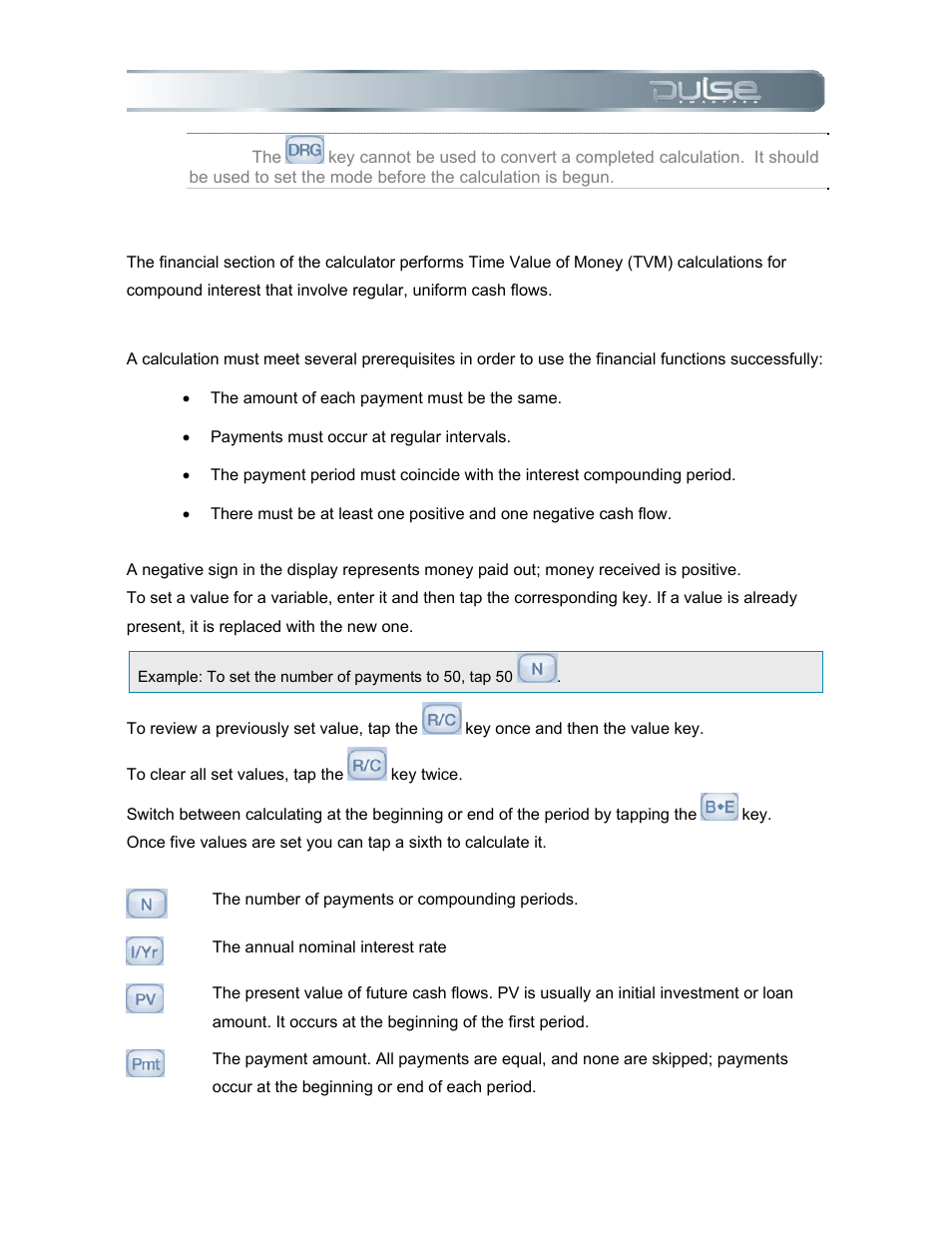Financial functions, Using financial functions | Livescribe PULSE User Manual | Page 44 / 89
