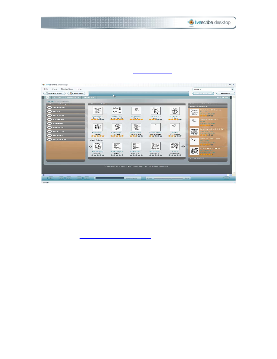 Livescribe online, Smartpen manager | Livescribe DESKTOP VERSION 1.2 User Manual | Page 23 / 70