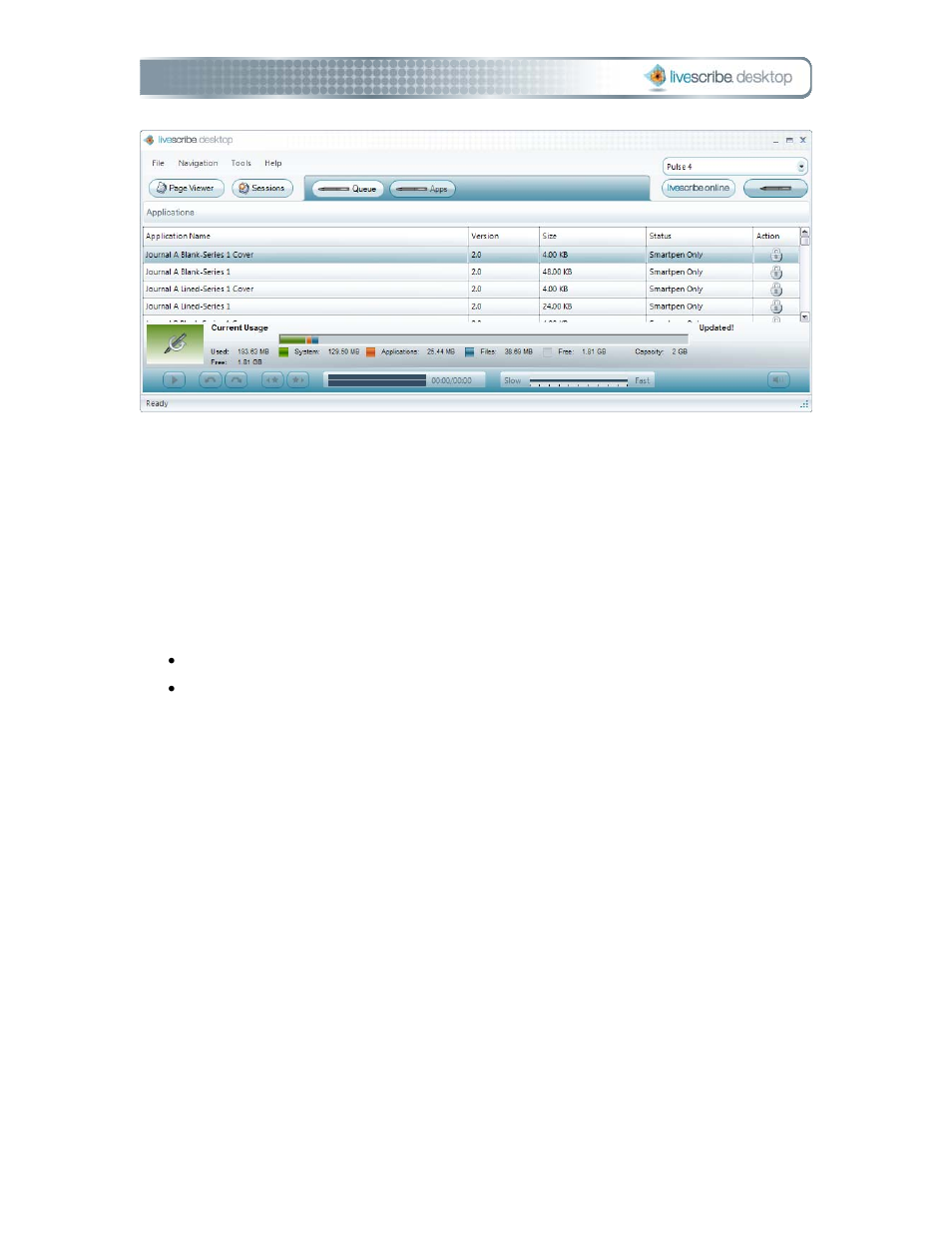 Content window, Page viewer windows | Livescribe DESKTOP VERSION 1.2 User Manual | Page 24 / 70