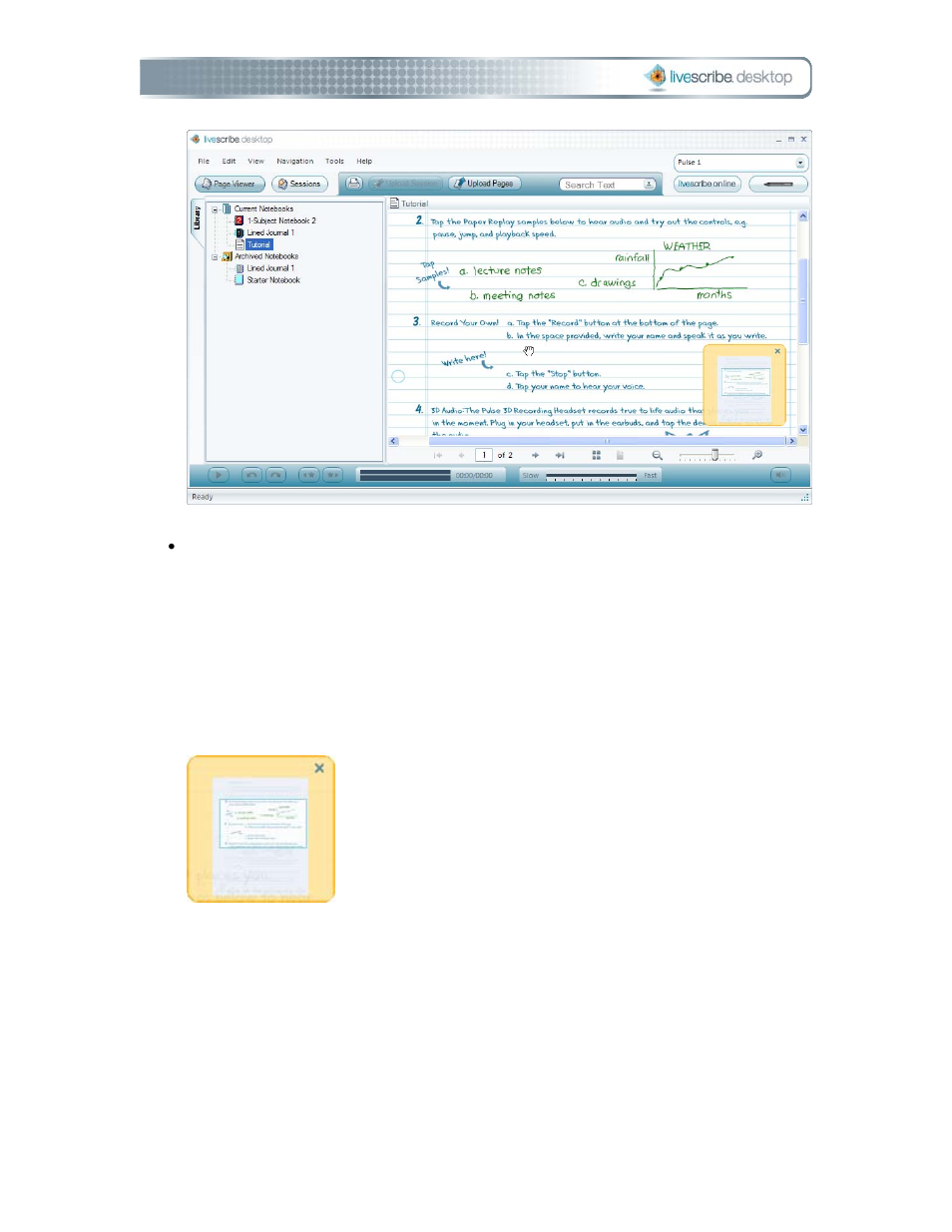 Searching pages | Livescribe DESKTOP VERSION 1.2 User Manual | Page 39 / 70