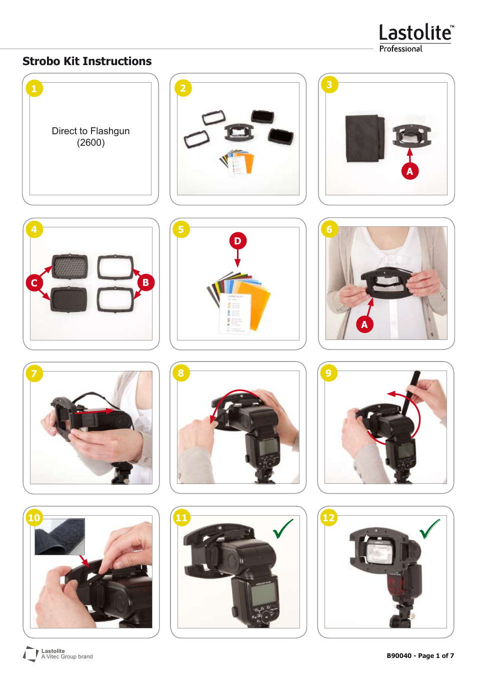 Lastolite STROBO KIT B90040 User Manual | 7 pages