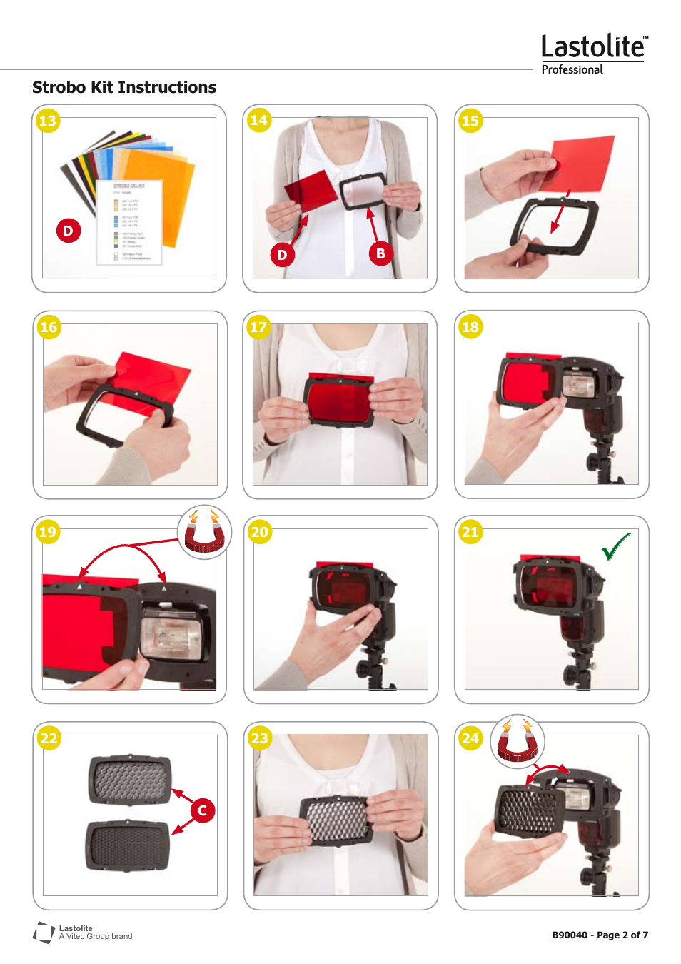 Lastolite STROBO KIT B90040 User Manual | Page 2 / 7