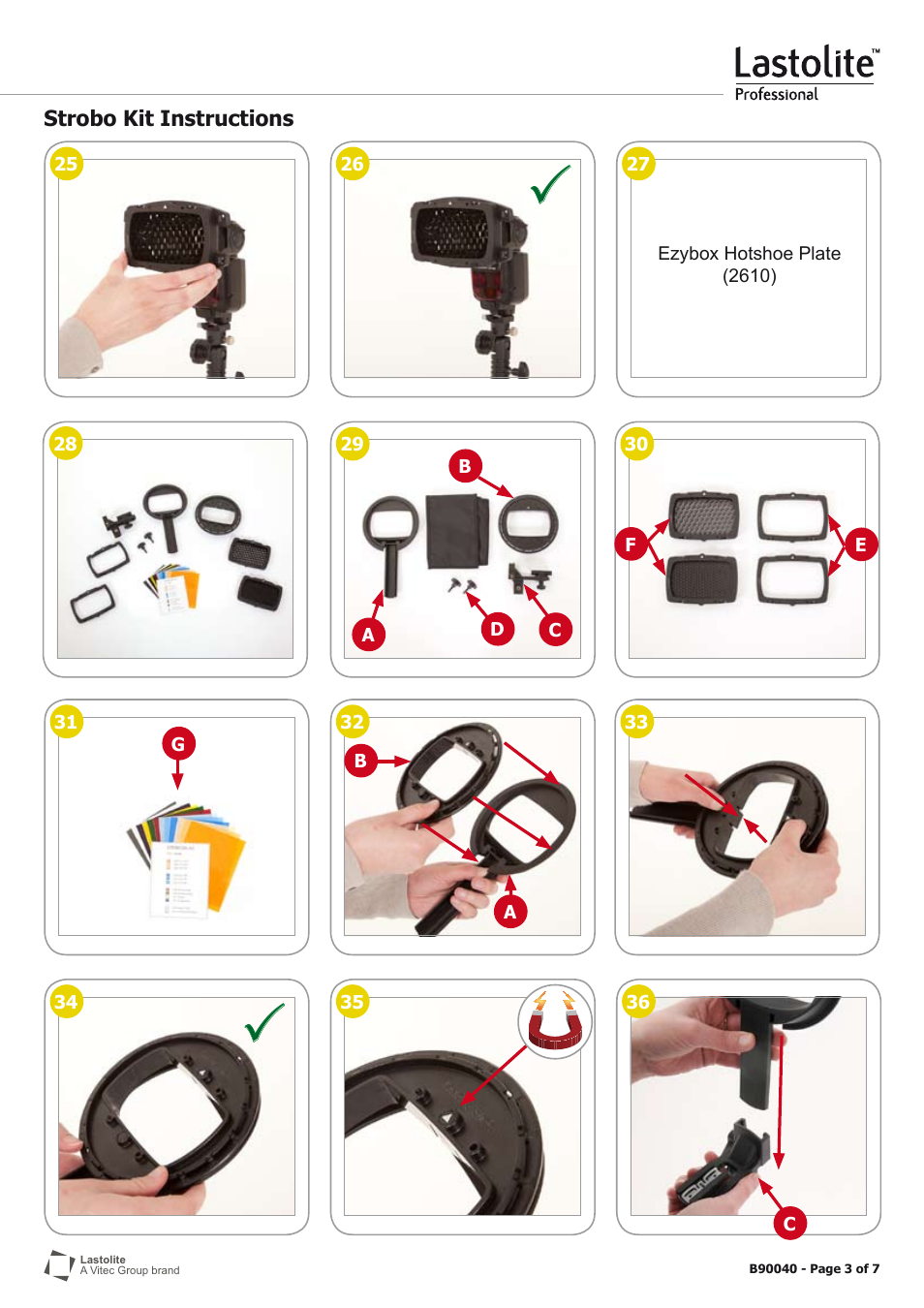 Lastolite STROBO KIT B90040 User Manual | Page 3 / 7