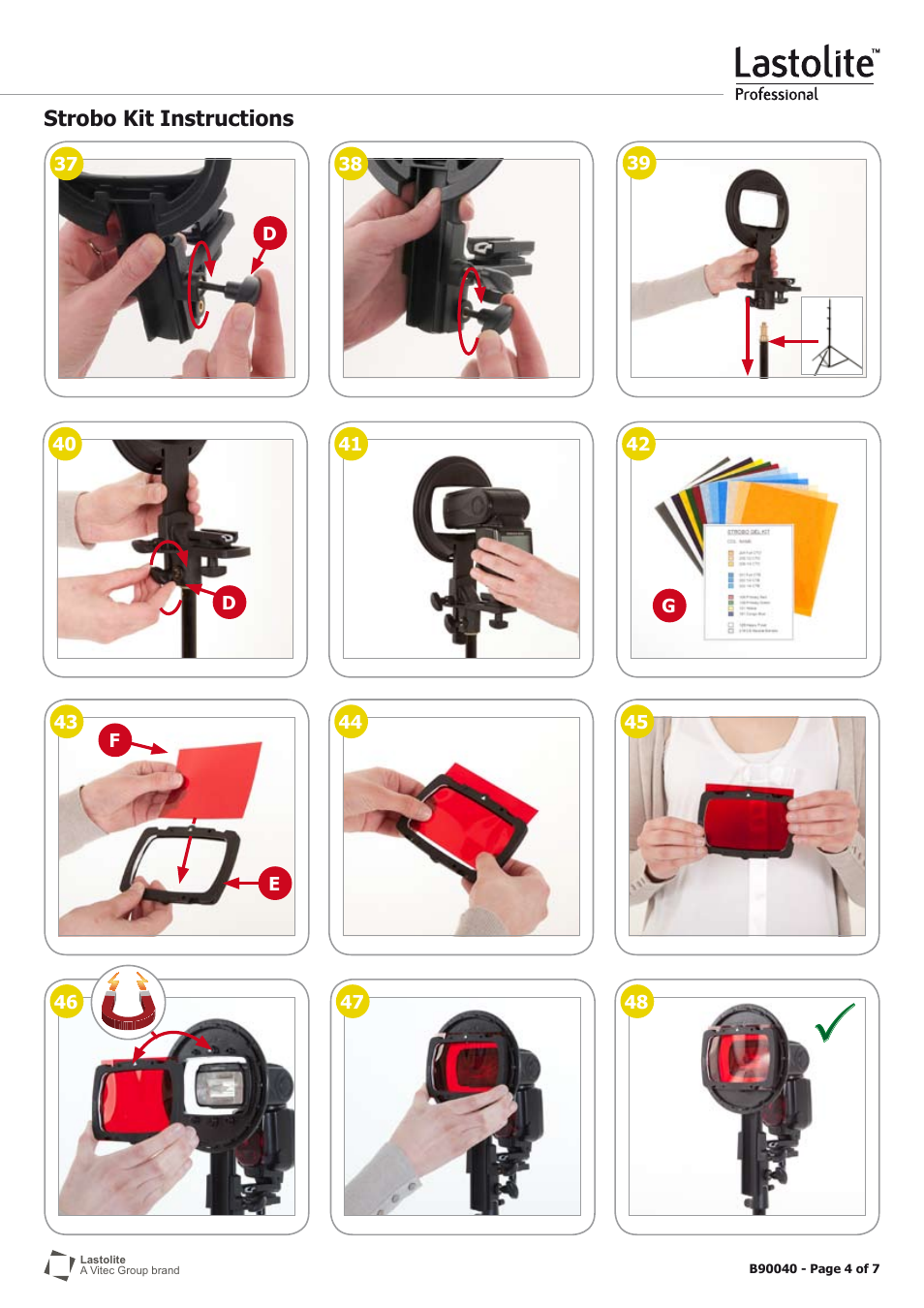 Lastolite STROBO KIT B90040 User Manual | Page 4 / 7