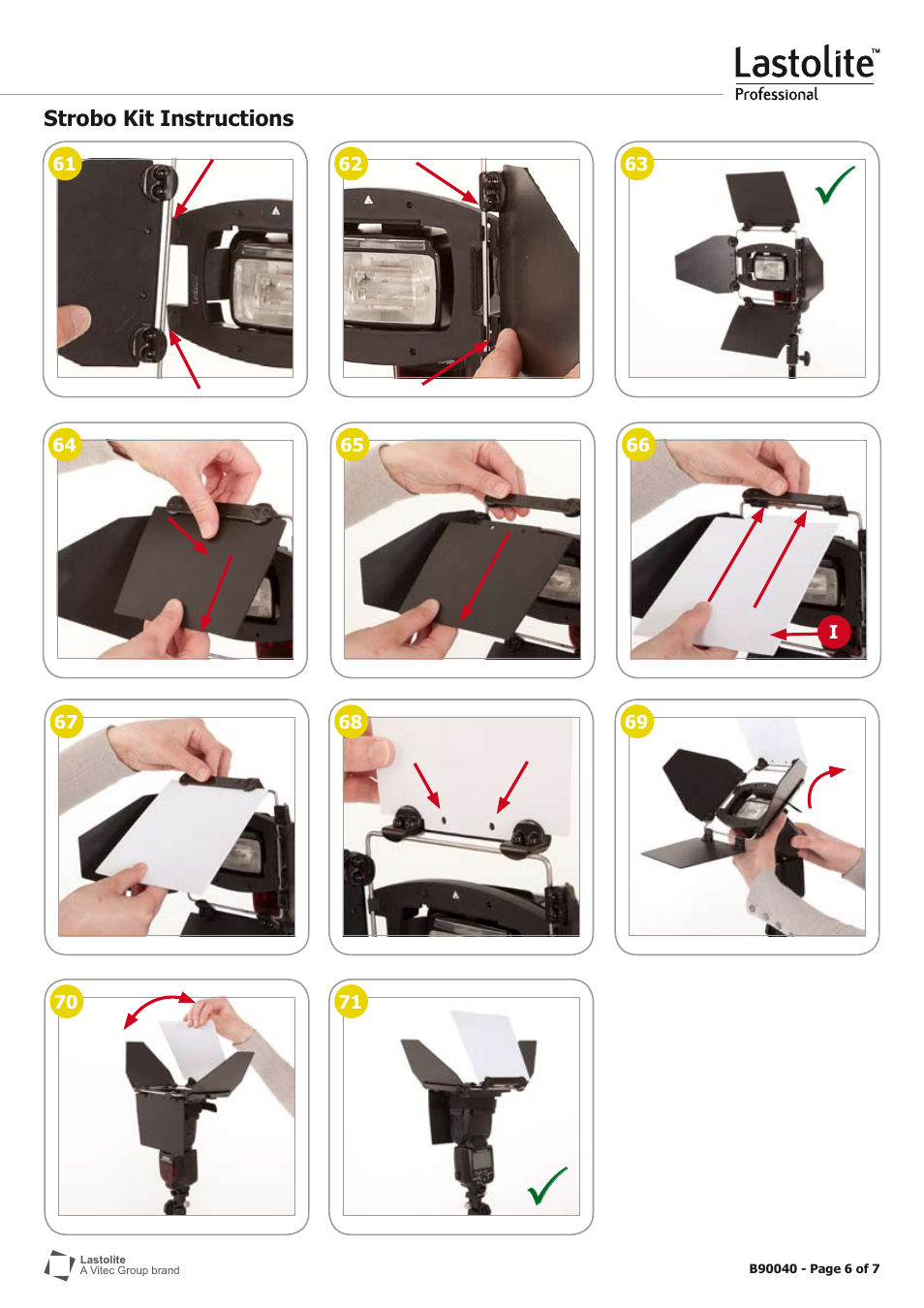 Lastolite STROBO KIT B90040 User Manual | Page 6 / 7