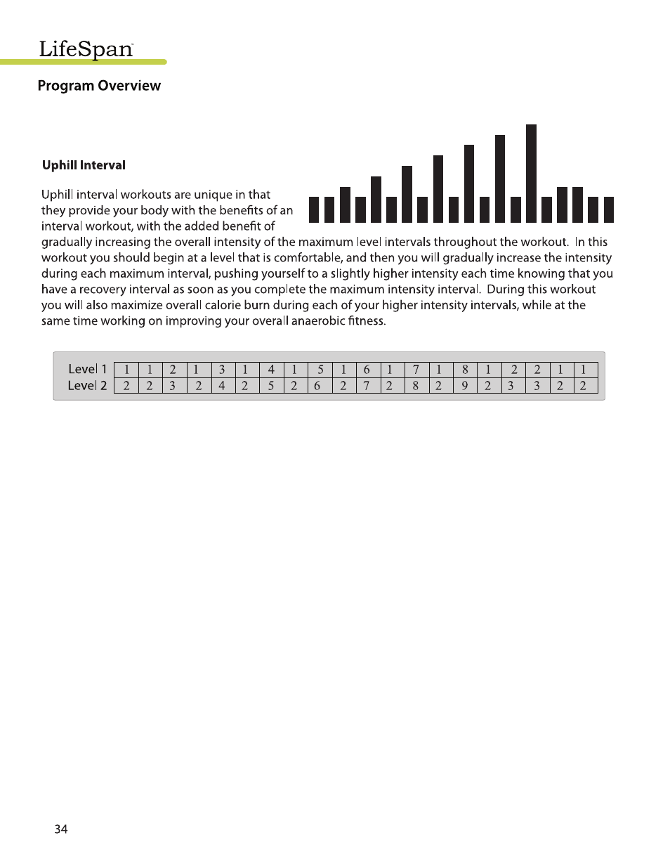 LifeSpan EL2000 User Manual | Page 34 / 44