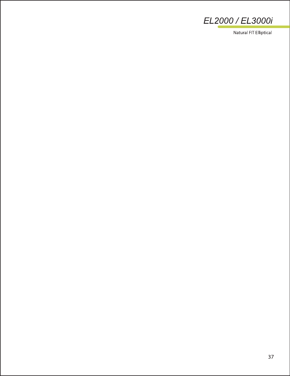 LifeSpan EL2000 User Manual | Page 37 / 44