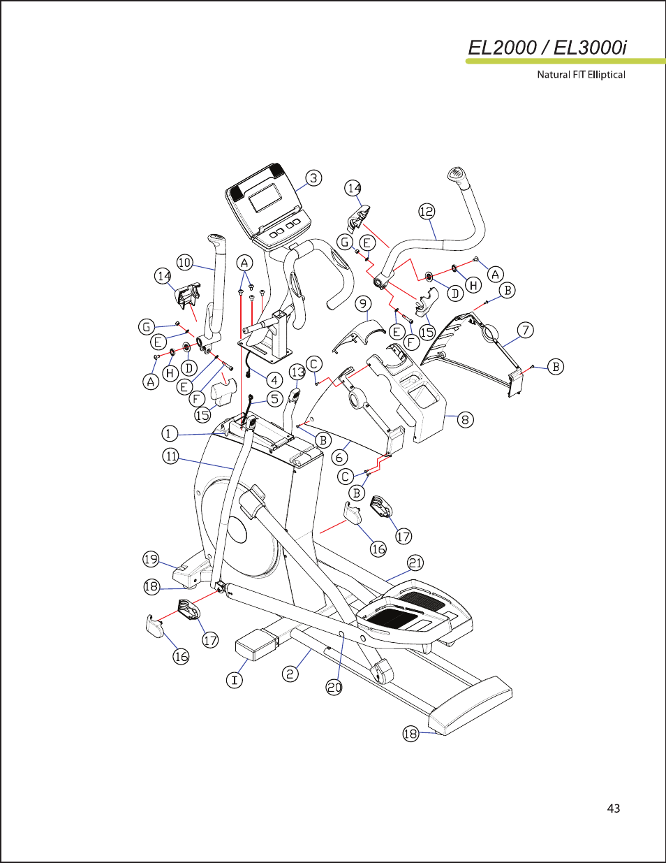 LifeSpan EL2000 User Manual | Page 43 / 44