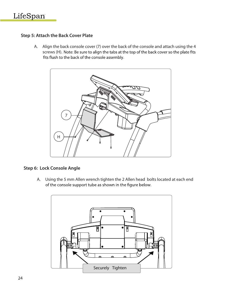 LifeSpan TR3000i User Manual | Page 24 / 48