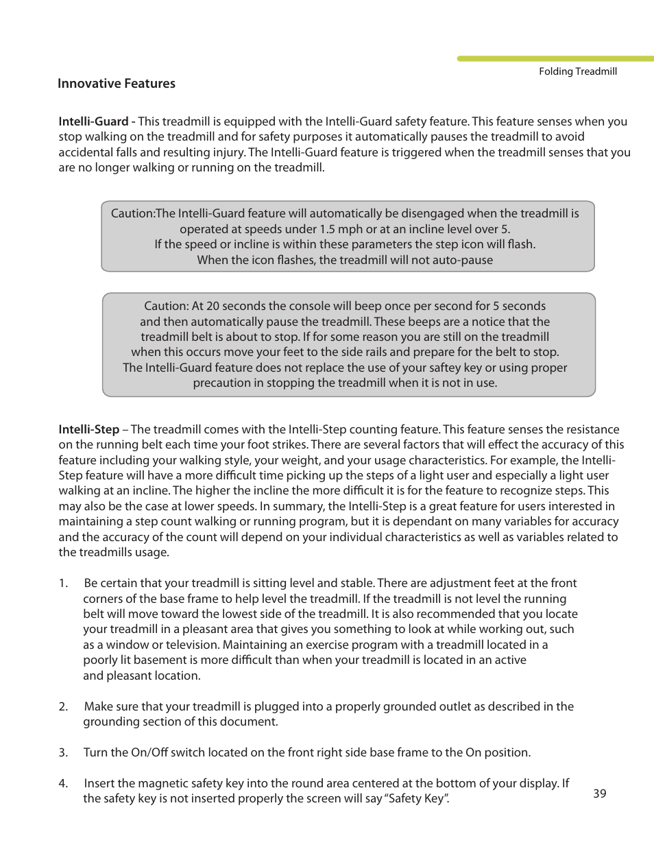 LifeSpan TR3000i User Manual | Page 39 / 48