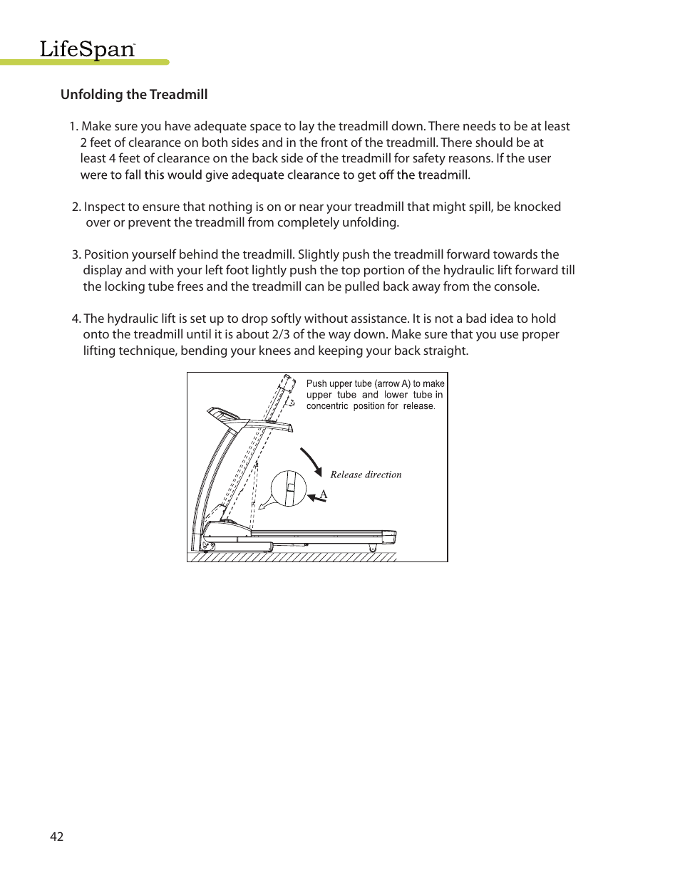 LifeSpan TR3000i User Manual | Page 42 / 48