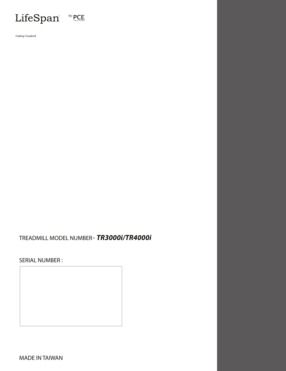 LifeSpan TR3000i User Manual | Page 48 / 48
