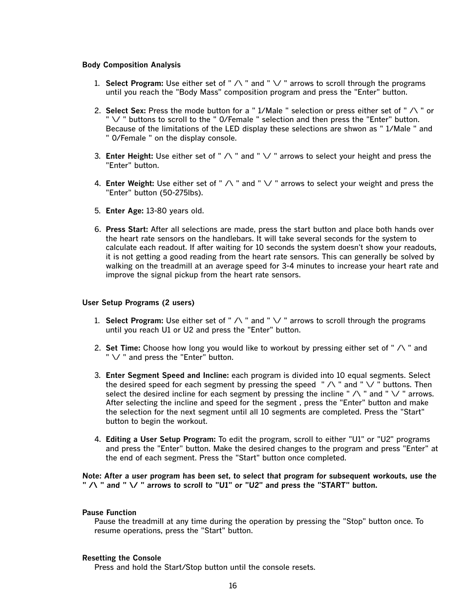 LifeSpan TR500 User Manual | Page 20 / 28