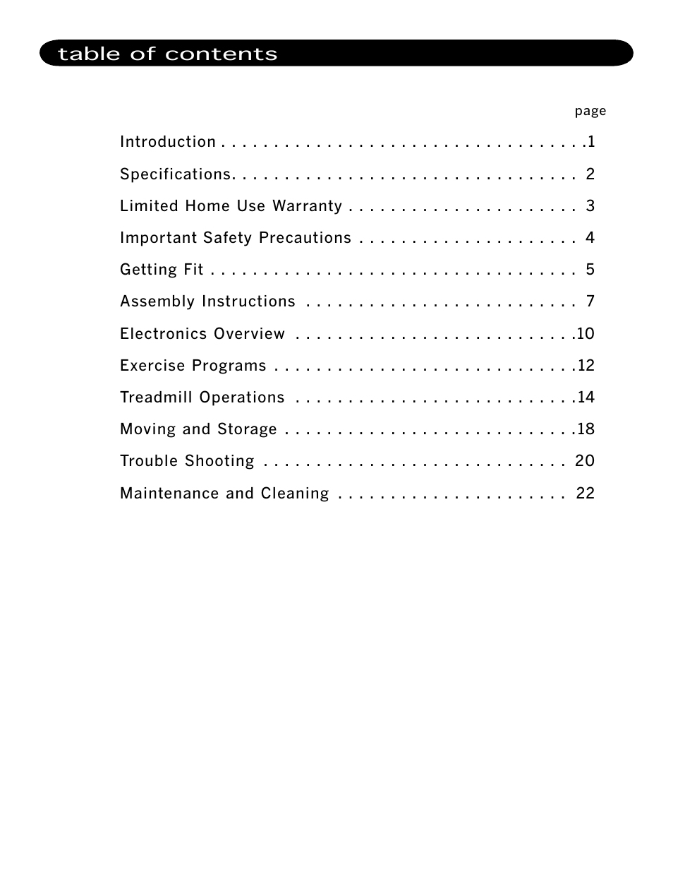 LifeSpan TR500 User Manual | Page 3 / 28