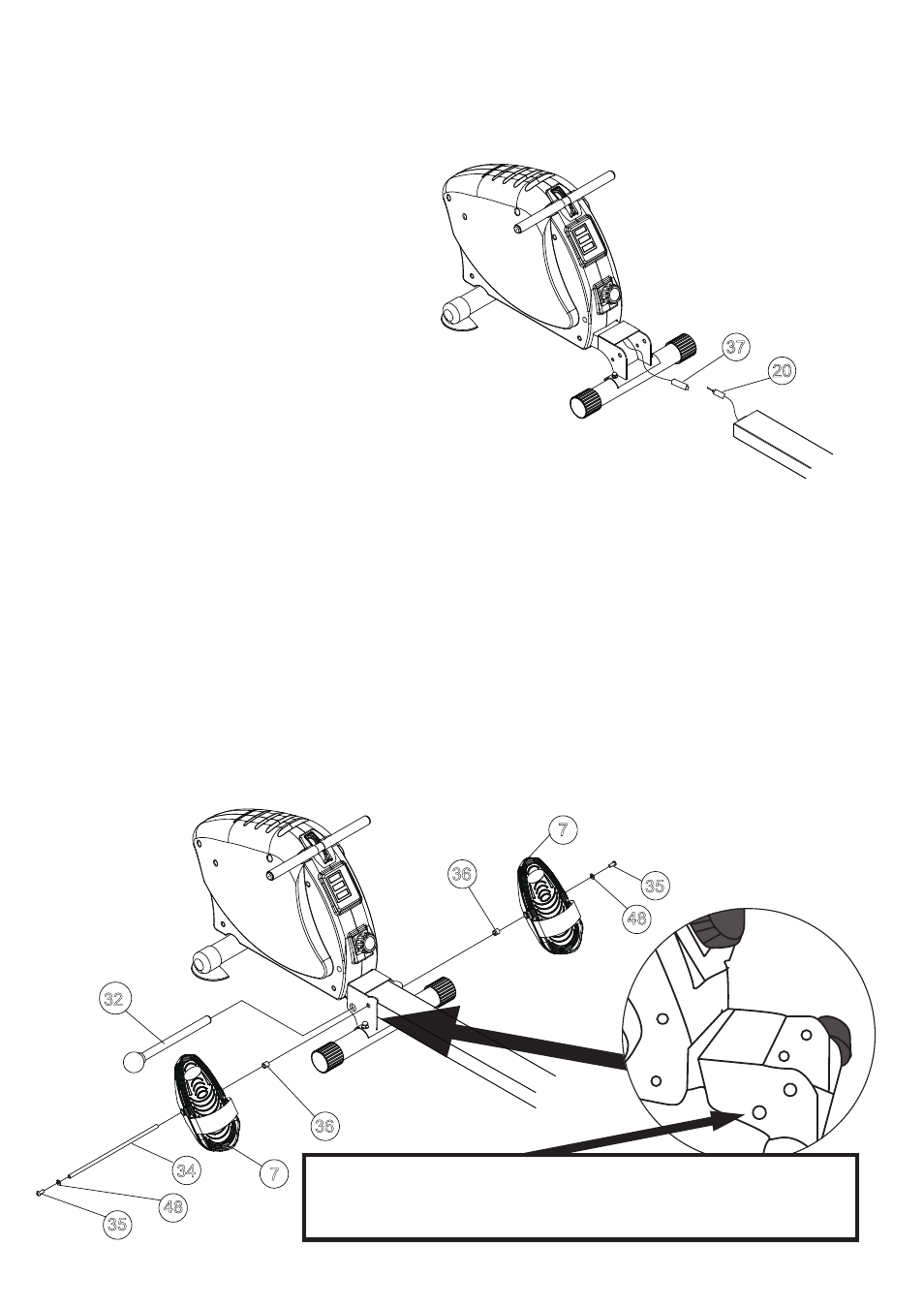 Step 3, Step 4, Attach seat rail to main frame | Pedal assembly | LifeSpan RW1000 User Manual | Page 6 / 8