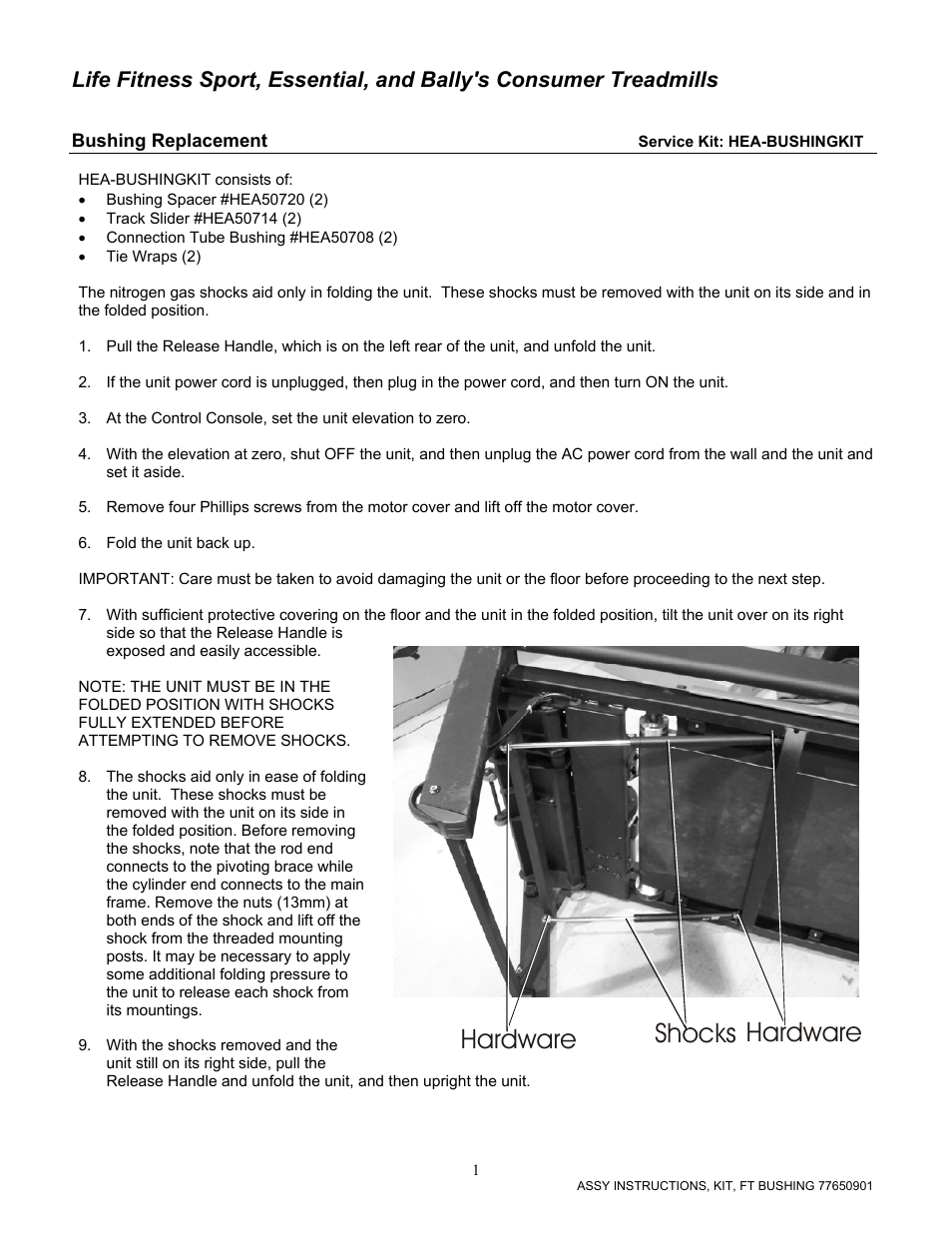 Life Fitness Sport and Essential Consumer Treadmills User Manual | 3 pages