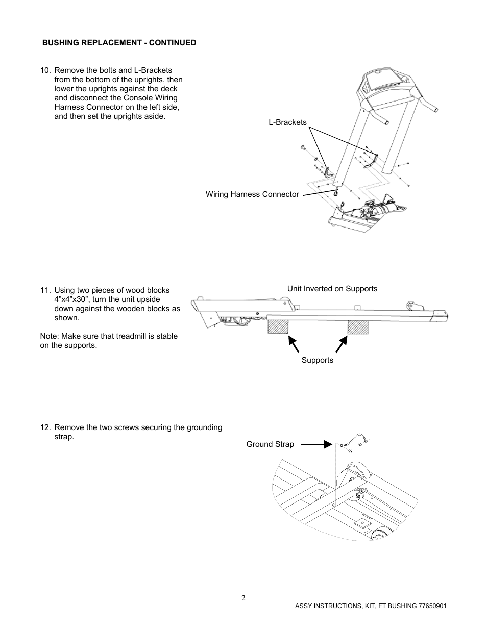 Life Fitness Sport and Essential Consumer Treadmills User Manual | Page 2 / 3