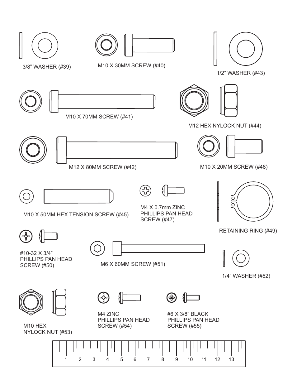 Hardware | Life Fitness Cable Motion 8289201 REV. B User Manual | Page 9 / 24