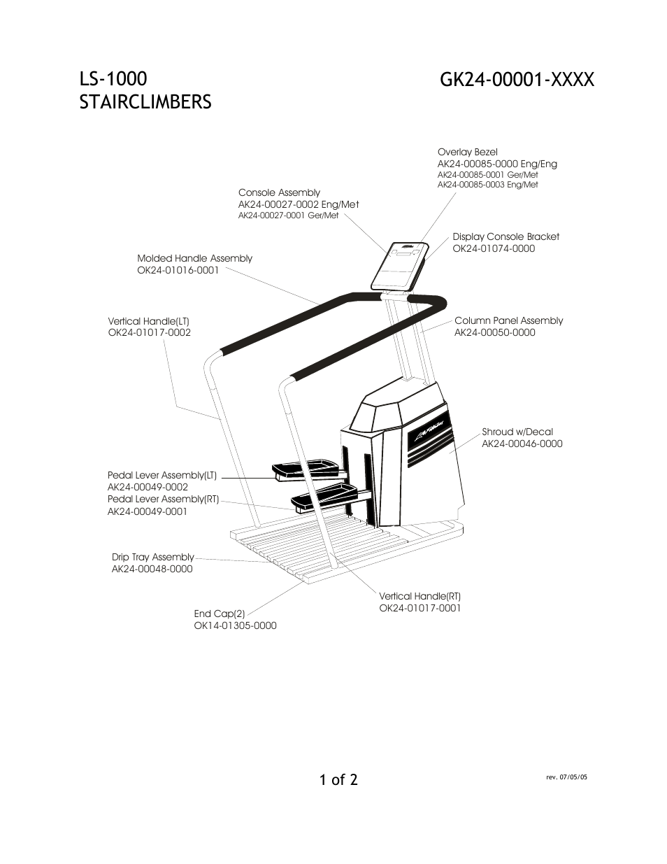 Life Fitness LS-1000 User Manual | 2 pages