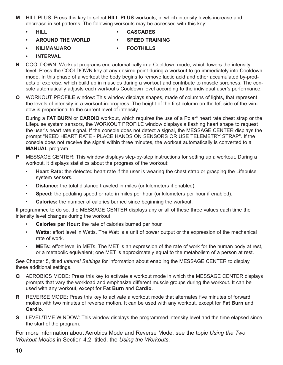 Life Fitness 91Xi User Manual | Page 11 / 83