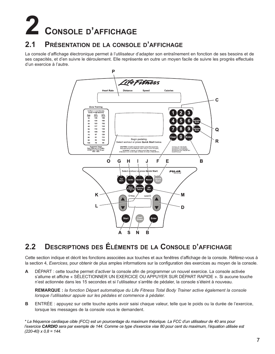 Life Fitness 91Xi User Manual | Page 36 / 83