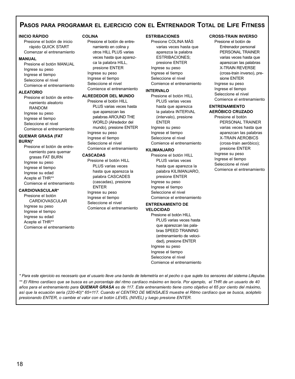 Life Fitness 91Xi User Manual | Page 74 / 83