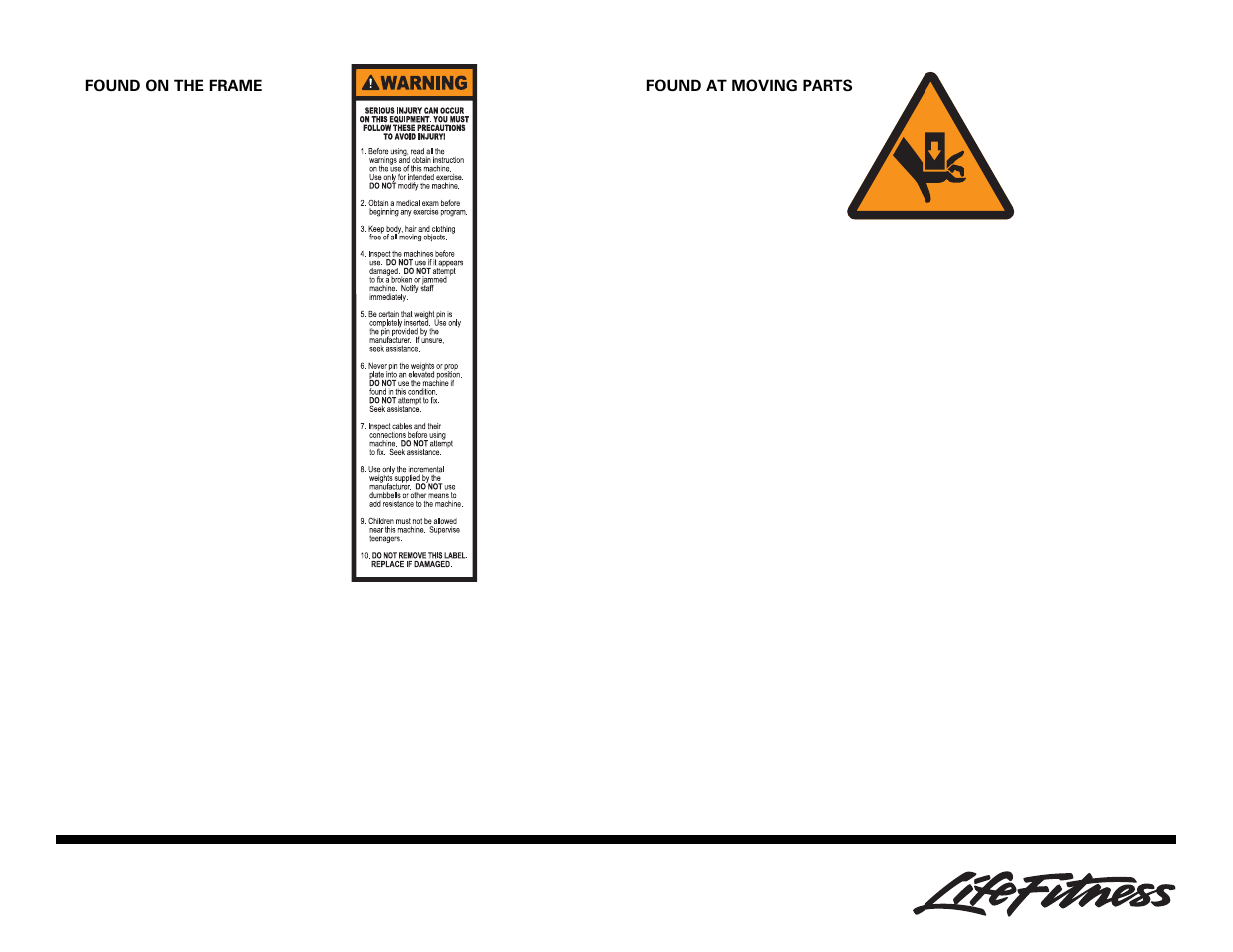 Life Fitness Utility Bench User Manual | Page 3 / 8