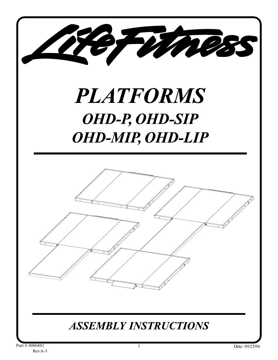 Life Fitness OHD-LIP User Manual | 10 pages