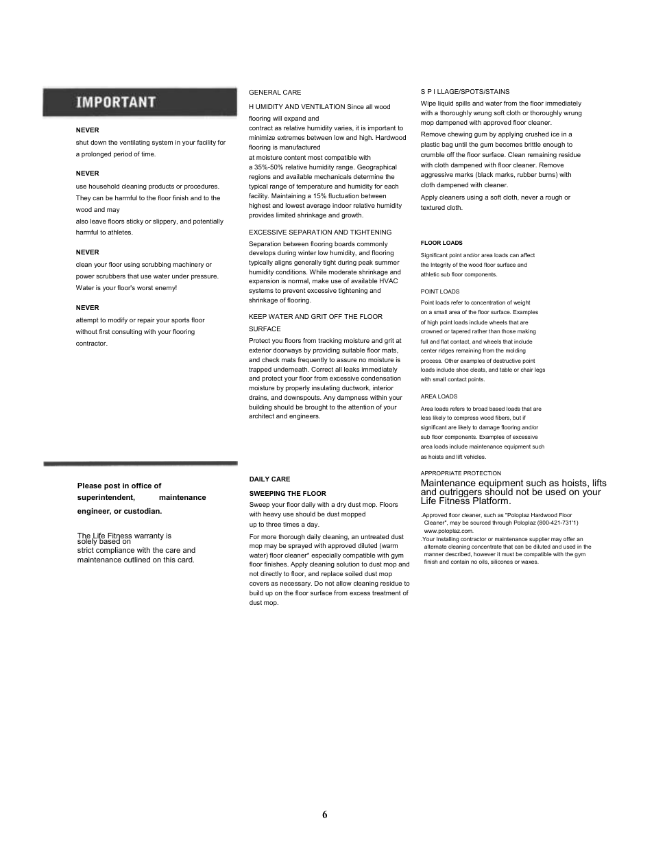 Life Fitness OHD-LIP User Manual | Page 6 / 10