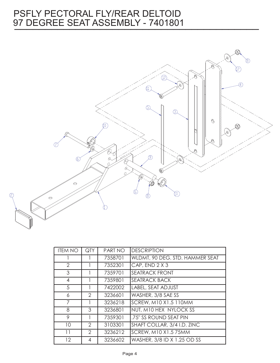 Life Fitness Pro 2 Series PSFLY User Manual | Page 4 / 10