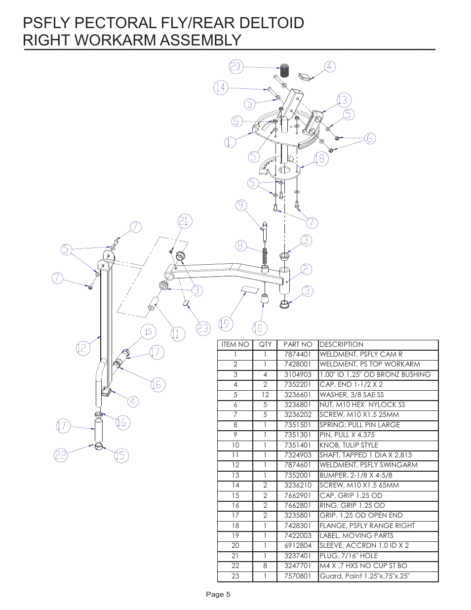 Life Fitness Pro 2 Series PSFLY User Manual | Page 5 / 10