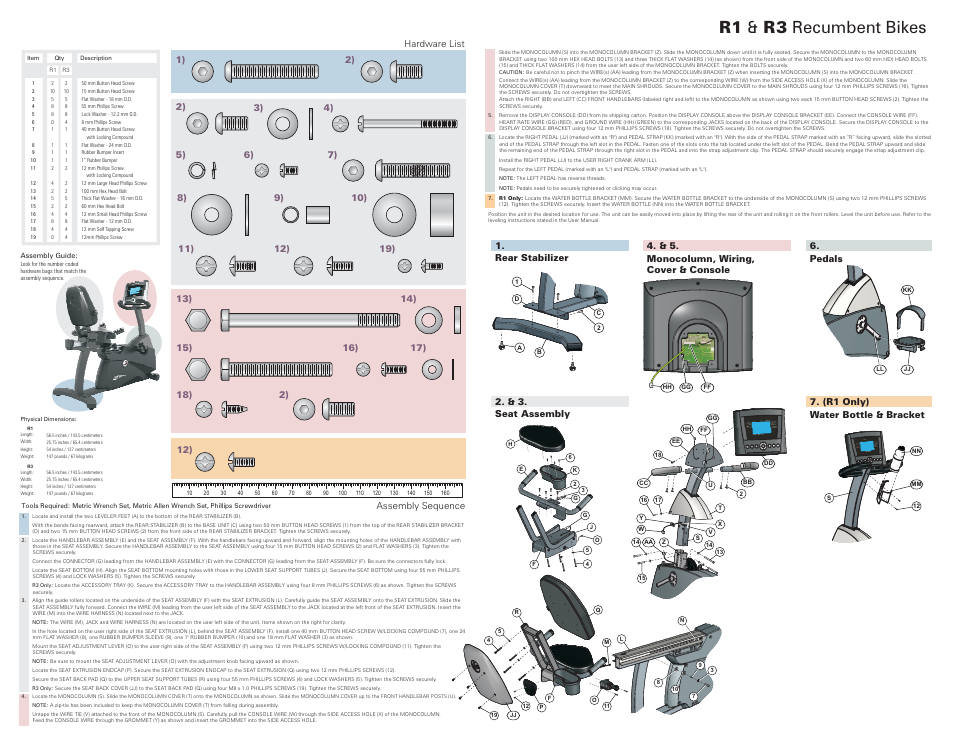 R1 r3 & recumbent bikes | Life Fitness LIFECYCLE R1 User Manual | Page 2 / 2