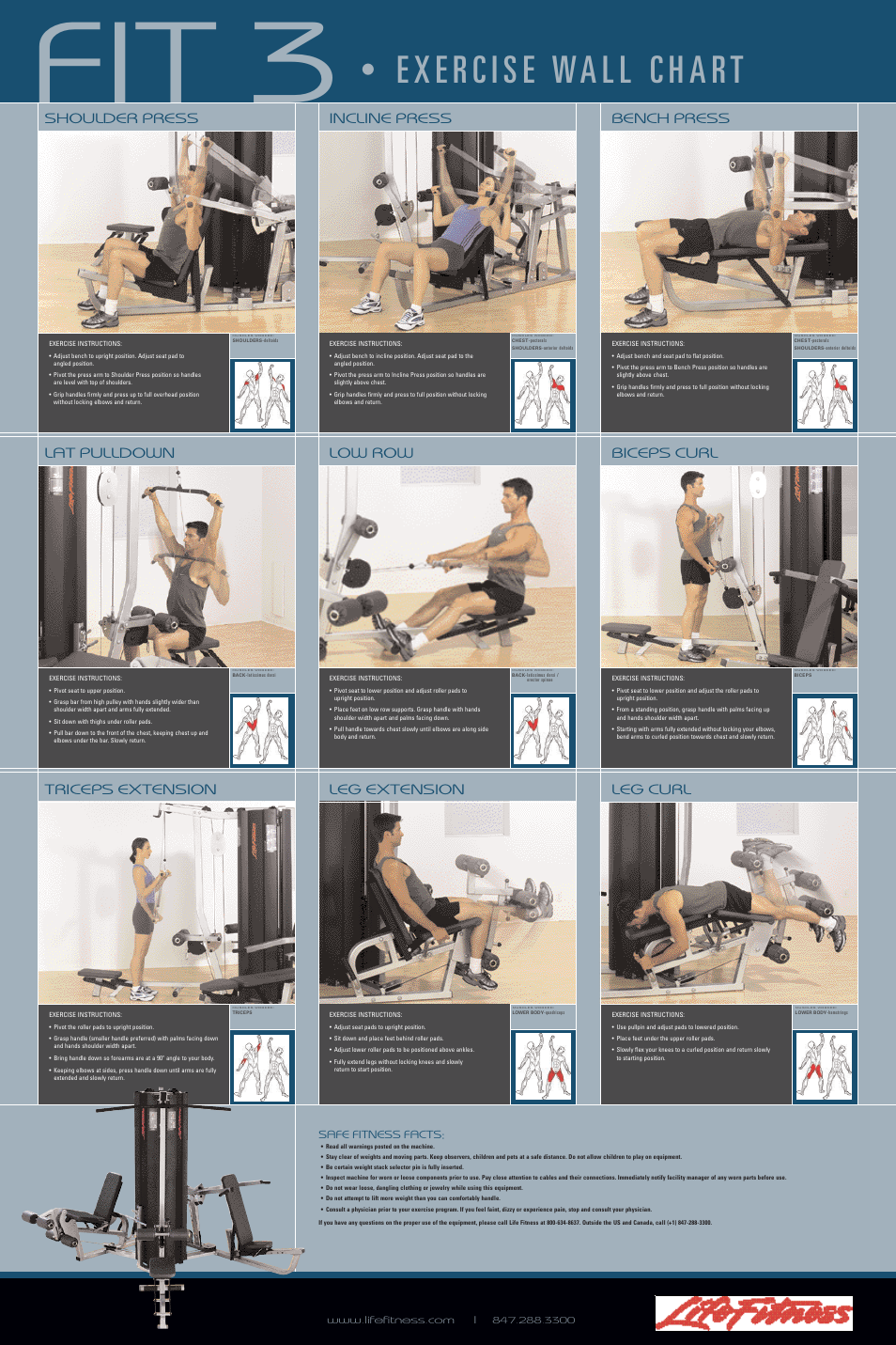 Life Fitness FIT 3 User Manual | 1 page