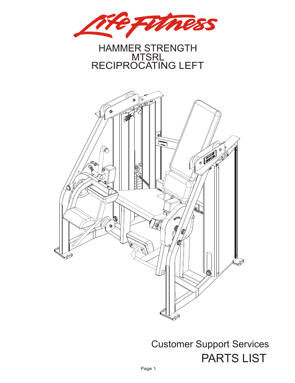 Life Fitness MTSRL User Manual | 21 pages